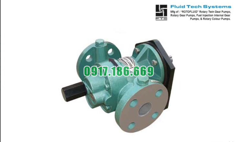 Bơm Bánh Răng Ăn Khớp Ngoài Dầu Bitum ROTOFLUID FTFX