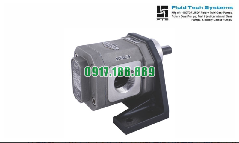 Bơm Bánh Răng Inox ROTOFLUID FTSS-040