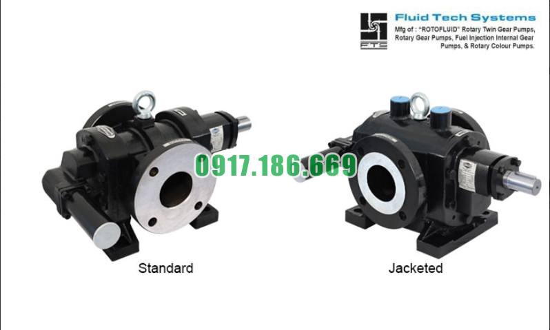 Bơm Bánh Răng Trục Đôi ROTOFLUID FTRBJ-200-S