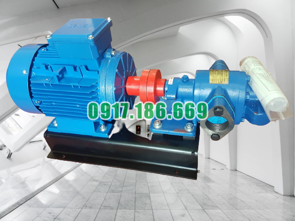 Bơm bánh răng 1 m3 giá rẻ, hút dầu thải,mỡ cá, keo dán bền