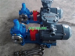 Bơm bánh răng 13m3, bơm hút dầu thải, mỡ cá, rỉ mật, keo dán